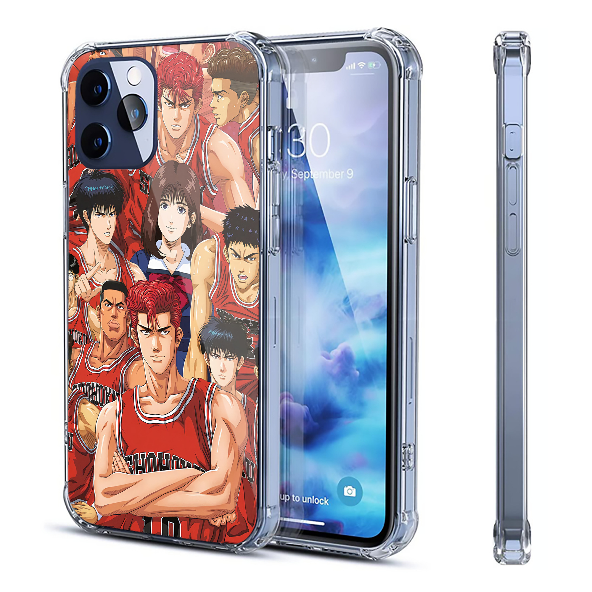 （画像用） SLAM DUNK／スラムダンク 【iPhone 12シリーズ対応】透明スマホケース（クリアソフトケース）